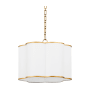 Quorum International Wallinger 4 Light 22" Wide Multi Light Pendant Non-Lacquered Brass