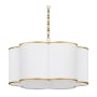 Quorum International Wallinger 6 Light 30" Wide Multi Light Pendant Non-Lacquered Brass