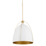 Studio White / Aged Brass