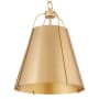 Quorum International Ellen 15" Wide Pendant Studio White / Aged Brass