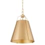Quorum International Ellen 15" Wide Pendant Aged Brass
