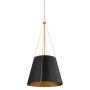 Quorum International Denise 3 Light 18" Wide Pendant Studio White / Aged Brass