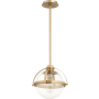 Quorum International 13" Wide Pendant Aged Brass