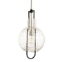 Quorum International 10" Wide Mini Pendant Noir / Satin Nickel