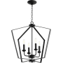 Quorum International 4 Light 23" Wide Pendant Noir