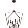 Quorum International 4 Light 23" Wide Pendant Oiled Bronze