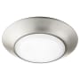 Quorum International 6" Wide LED Flush Mount Bowl Ceiling Fixture Satin Nickel