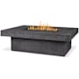 Real Flame Bidwell 44.5 Inch Wide 65,000 BTU Free Standing Liquid Propane Rectangular Fire Table Smoke