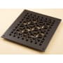 Reggio Registers Scroll Series 8" x 10" Floor Grille without Mounting Holes Oil Rubbed Bronze Aluminum