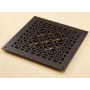 Reggio Registers Scroll Series 10" x 10" Floor Grille without Mounting Holes Oil Rubbed Bronze Aluminum