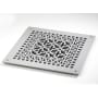 Reggio Registers Scroll Series 12" x 12" Floor Grille without Mounting Holes Grey Aluminum