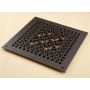 Reggio Registers Scroll Series 12" x 12" Floor Grille without Mounting Holes Oil Rubbed Bronze Aluminum
