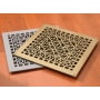 Reggio Registers Scroll Series 14" x 14" Floor Grille without Mounting Holes Sun Gold Aluminum