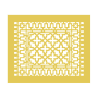 Reggio Registers Scroll Series 14" x 18" Floor Grille without Mounting Holes Sun Gold Aluminum