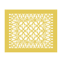Reggio Registers Scroll Series 14" x 18" Grille with Mounting Holes Sun Gold Aluminum