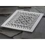 Reggio Registers Scroll Series 14" x 18" Floor Grille without Mounting Holes Grey Aluminum
