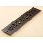 Reggio Registers Scroll Series 2-1/4" x 14" Floor Grille without Mounting Holes Oil Rubbed Bronze Aluminum