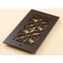 Reggio Registers Scroll Series 4" x 8" Floor Grille without Mounting Holes Oil Rubbed Bronze Aluminum
