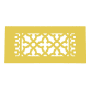 Reggio Registers Scroll Series 4" x 10" Grille with Mounting Holes Sun Gold Aluminum