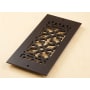 Reggio Registers Scroll Series 4" x 10" Grille with Mounting Holes Oil Rubbed Bronze Aluminum