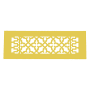 Reggio Registers Scroll Series 4" x 14" Grille with Mounting Holes Sun Gold Aluminum