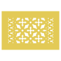 Reggio Registers Scroll Series 6" x 10" Floor Grille without Mounting Holes Sun Gold Aluminum