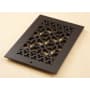 Reggio Registers Scroll Series 6" x 10" Floor Grille without Mounting Holes Oil Rubbed Bronze Aluminum