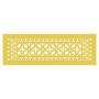Reggio Registers Scroll Series 6" x 22" Grille with Mounting Holes Sun Gold Aluminum
