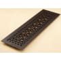 Reggio Registers Scroll Series 6" x 24" Floor Grille without Mounting Holes Oil Rubbed Bronze Aluminum