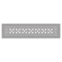 Reggio Registers Scroll Series 6" x 30" Grille with Mounting Holes Grey Aluminum