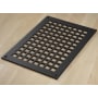 Reggio Registers Grid Series 8" x 12" Floor Grille without Mounting Holes Black Steel