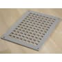 Reggio Registers Grid Series 8" x 12" Floor Grille without Mounting Holes Grey Steel