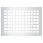 Reggio Registers Grid Series 8" x 12" Floor Grille without Mounting Holes Silver Steel