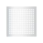 Reggio Registers Grid Series 14" x 14" Grille with Mounting Holes Silver Steel