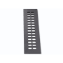Reggio Registers Grid Series 2-1/4" x 14" Floor Grille without Mounting Holes Black Aluminum
