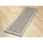 Reggio Registers Grid Series 6" x 24" Grille with Mounting Holes Grey Steel