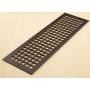 Reggio Registers Grid Series 6" x 24" Grille with Mounting Holes Oil Rubbed Bronze Steel
