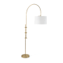Regina Andrew Arc 84" Tall Gooseneck Floor Lamp Natural Brass