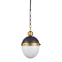 Regina Andrew Classics 9" Wide Mini Pendant Blackened Brass / Natural Brass