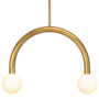 Regina Andrew Happy 2 Light 23" Wide LED Linear Pendant Natural Brass