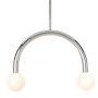 Regina Andrew Happy 2 Light 23" Wide LED Linear Pendant Polished Nickel