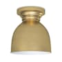 Regina Andrew Pantry 9" Wide Flush Mount Ceiling Fixture Natural Brass