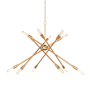 Regina Andrew Cobra 12 Light 43" Wide Sputnik Chandelier Natural Brass