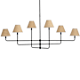 Regina Andrew Polly 6 Light 64" Wide Linear Chandelier Blackened Brass