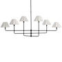 Regina Andrew Polly 6 Light 66" Wide Linear Chandelier Blackened Brass