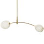Regina Andrew Artemis 2 Light 47" Wide Linear Pendant Natural Brass