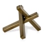 Regina Andrew Intersecting 12.75" Wide Sculpture Brass