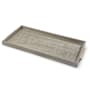 Regina Andrew Rectangle 12" Wide Shagreen Boutique Tray Ivory Grey