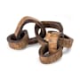 Regina Andrew Wooden 13.5" Wide Links Centerpiece Natural