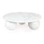 Regina Andrew Marlow 12" Wide Marble Plate Large White
